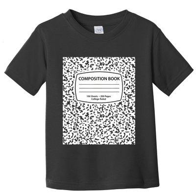 Composition Notebook Costume Matching Group Halloween Toddler T-Shirt
