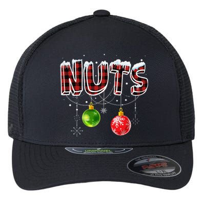 Chest Nuts Christmas Matching Couples Funny Outfit Chestnuts Flexfit Unipanel Trucker Cap