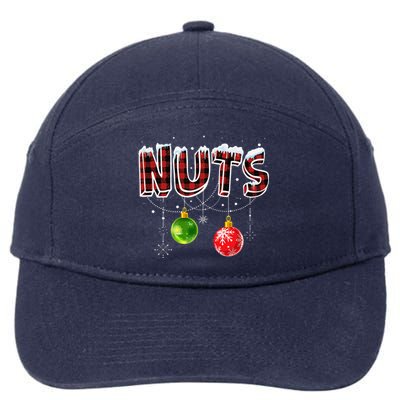 Chest Nuts Christmas Matching Couples Funny Outfit Chestnuts 7-Panel Snapback Hat