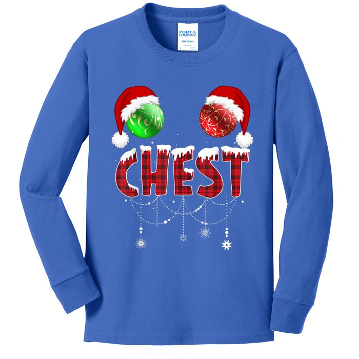 Chest Nuts Christmas Meaningful Gift Funny Matching Couple Chestnuts Gift Kids Long Sleeve Shirt