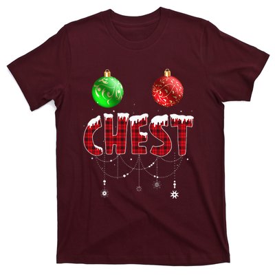 Chest Nuts Christmas Matching Couple Chestnuts T-Shirt