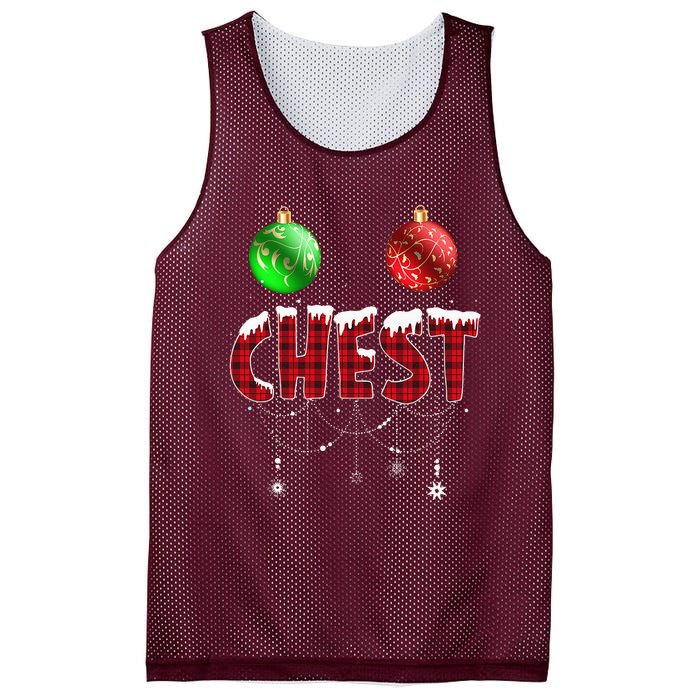 Chest Nuts Christmas Matching Couple Chestnuts Mesh Reversible Basketball Jersey Tank