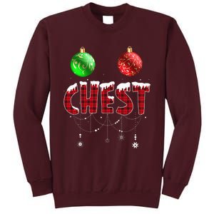 Chest Nuts Christmas Matching Couple Chestnuts Tall Sweatshirt