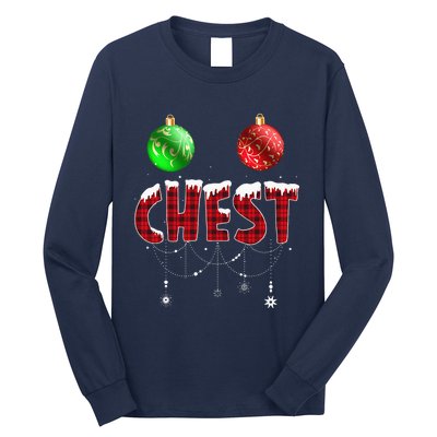 Chest Nuts Christmas Matching Couple Chestnuts Long Sleeve Shirt