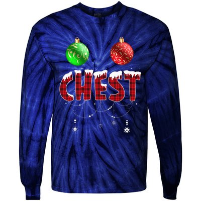 Chest Nuts Christmas Matching Couple Chestnuts Tie-Dye Long Sleeve Shirt