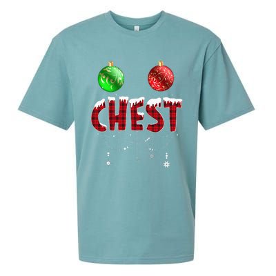 Chest Nuts Christmas Matching Couple Chestnuts Sueded Cloud Jersey T-Shirt