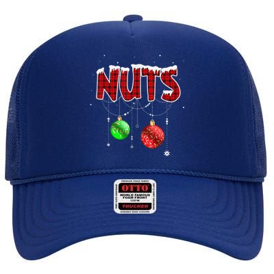 Chest Nuts Christmas T Matching Couple Chestnuts High Crown Mesh Back Trucker Hat