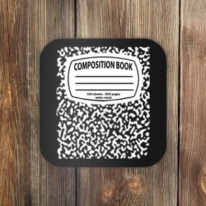 Composition Notebook Costume Matching Group Halloween Coaster