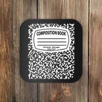 Composition Notebook Costume Matching Group Halloween Coaster