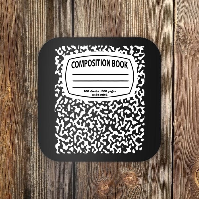 Composition Notebook Costume Matching Group Halloween Coaster