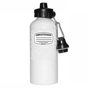 Composition Notebook Costume Matching Group Halloween Aluminum Water Bottle