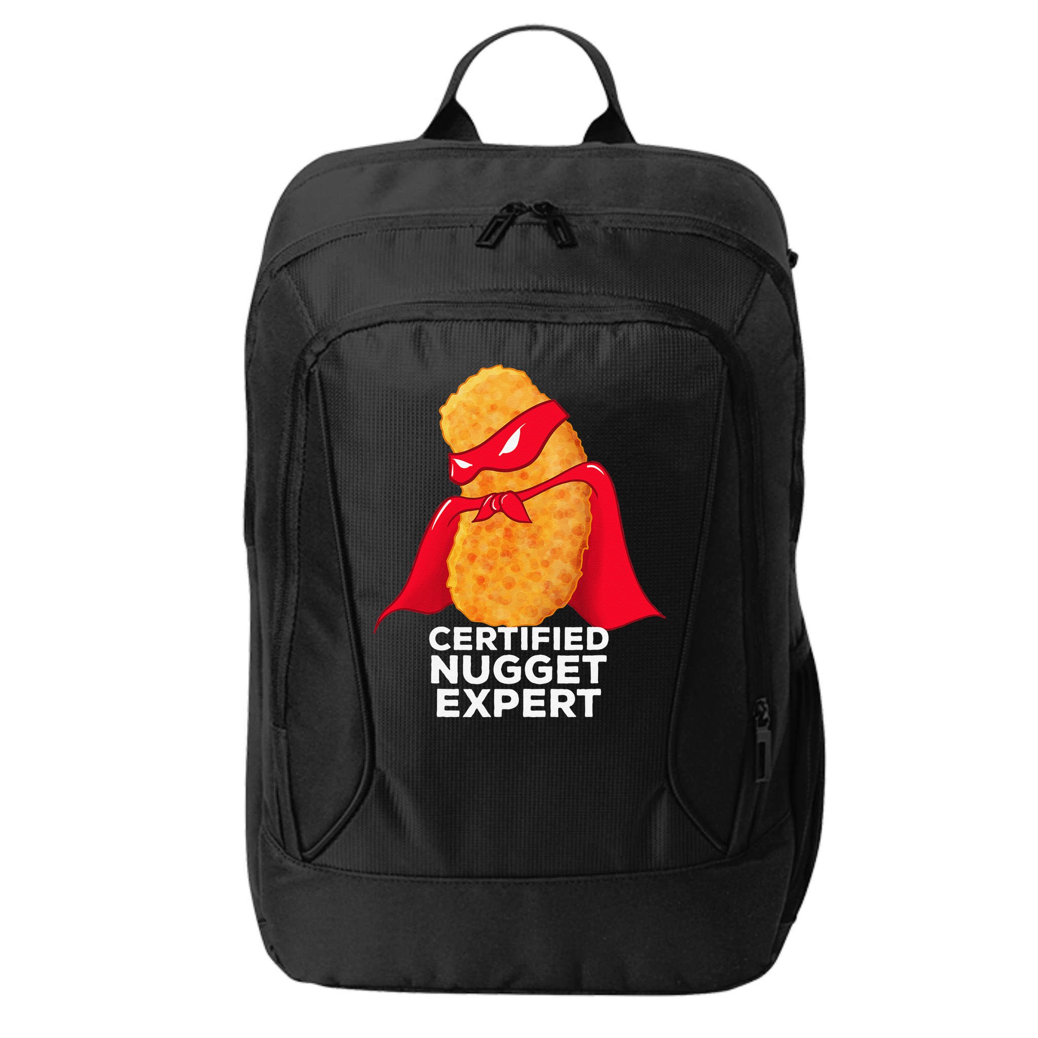 Chicken Nugget Certified Nugget Expert Halloween Costume City Backpack