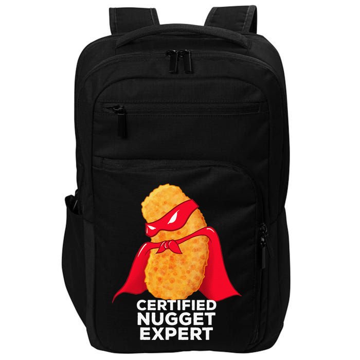 Chicken Nugget Certified Nugget Expert Halloween Costume Impact Tech Backpack