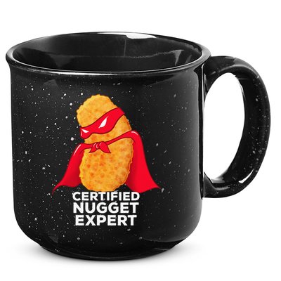 Chicken Nugget Certified Nugget Expert Halloween Costume 15oz Campfire Ceramic Mug