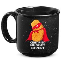 Chicken Nugget Certified Nugget Expert Halloween Costume 15oz Campfire Ceramic Mug