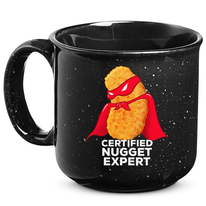 Chicken Nugget Certified Nugget Expert Halloween Costume 15oz Campfire Ceramic Mug