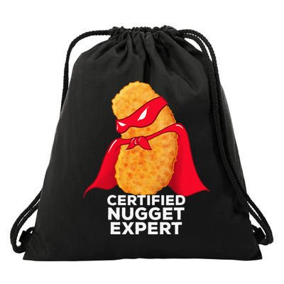 Chicken Nugget Certified Nugget Expert Halloween Costume Drawstring Bag