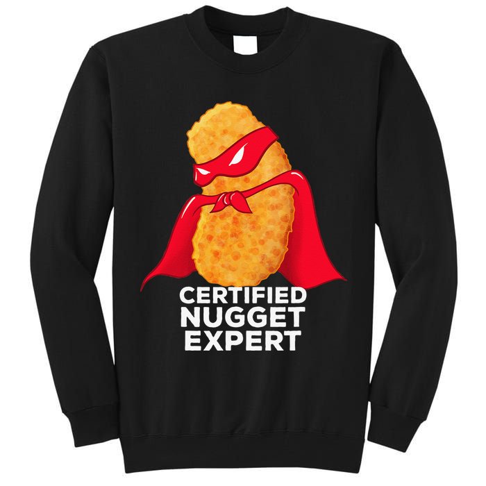 Chicken Nugget Certified Nugget Expert Halloween Costume Tall Sweatshirt