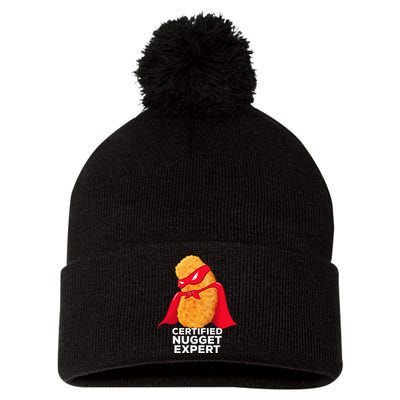 Chicken Nugget Certified Nugget Expert Halloween Costume Pom Pom 12in Knit Beanie