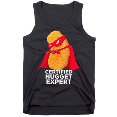 Chicken Nugget Certified Nugget Expert Halloween Costume Tank Top