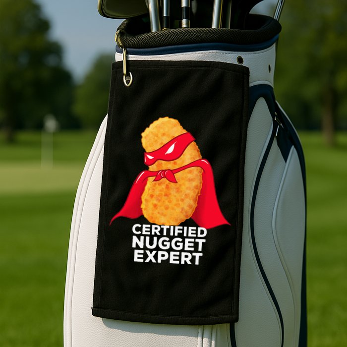 Chicken Nugget Certified Nugget Expert Halloween Costume Golf Towel