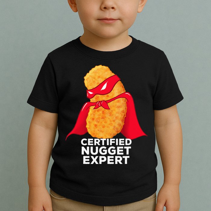 Chicken Nugget Certified Nugget Expert Halloween Costume Toddler T-Shirt