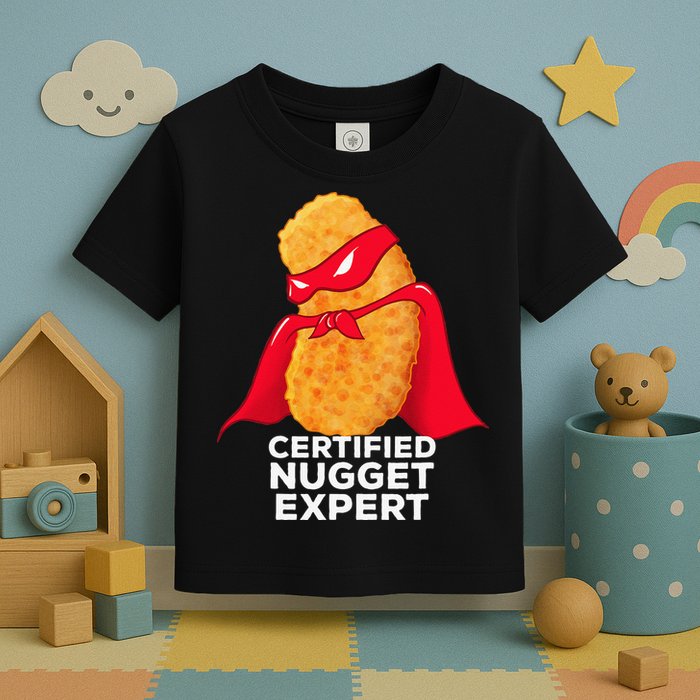 Chicken Nugget Certified Nugget Expert Halloween Costume Toddler T-Shirt