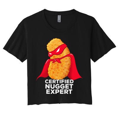 Chicken Nugget Certified Nugget Expert Halloween Costume Crop Top