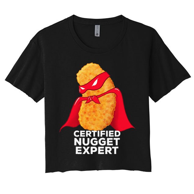 Chicken Nugget Certified Nugget Expert Halloween Costume Crop Top