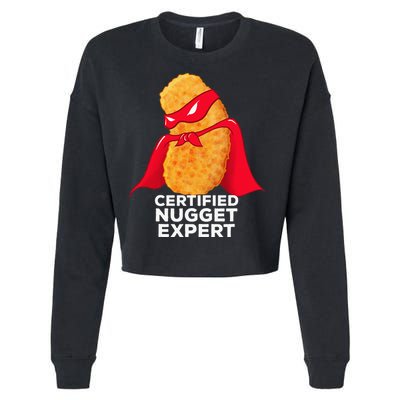 Chicken Nugget Certified Nugget Expert Halloween Costume Cropped Pullover Crew