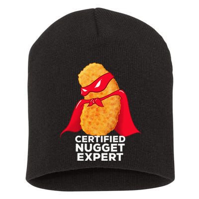 Chicken Nugget Certified Nugget Expert Halloween Costume Short Acrylic Beanie