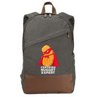 Chicken Nugget Certified Nugget Expert Halloween Costume Cotton Canvas Backpack