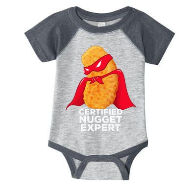 Chicken Nugget Certified Nugget Expert Halloween Costume Infant Baby Jersey Bodysuit