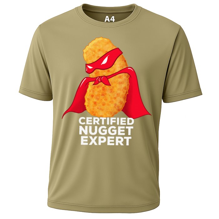 Chicken Nugget Certified Nugget Expert Halloween Costume Cooling Performance Crew T-Shirt