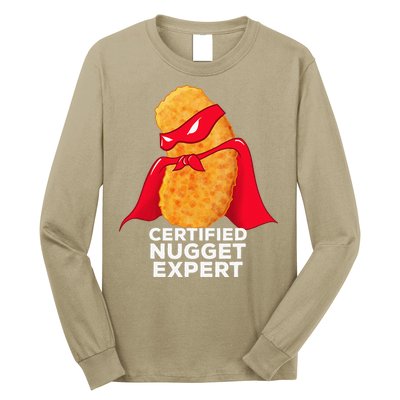 Chicken Nugget Certified Nugget Expert Halloween Costume Long Sleeve Shirt