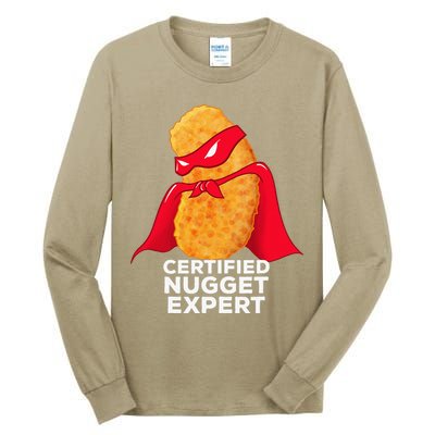 Chicken Nugget Certified Nugget Expert Halloween Costume Tall Long Sleeve T-Shirt