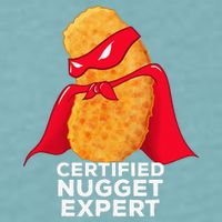 Chicken Nugget Certified Nugget Expert Halloween Costume Sueded Cloud Jersey T-Shirt