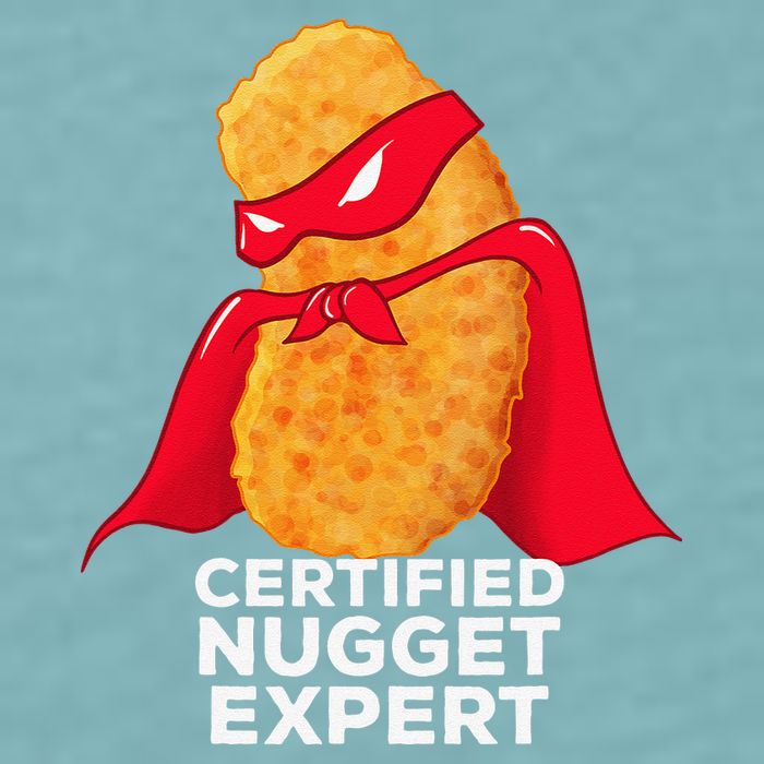 Chicken Nugget Certified Nugget Expert Halloween Costume Sueded Cloud Jersey T-Shirt