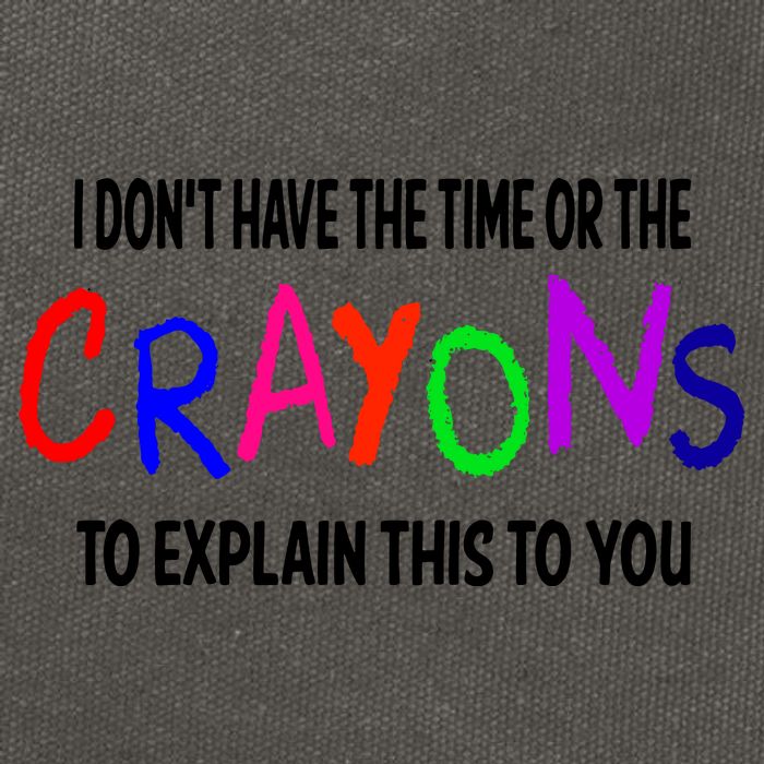 Crayons Novelty Cotton Canvas Backpack