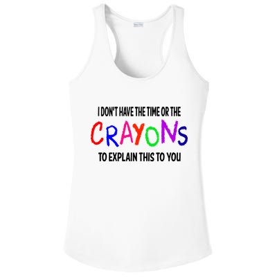 Crayons Novelty Ladies PosiCharge Competitor Racerback Tank