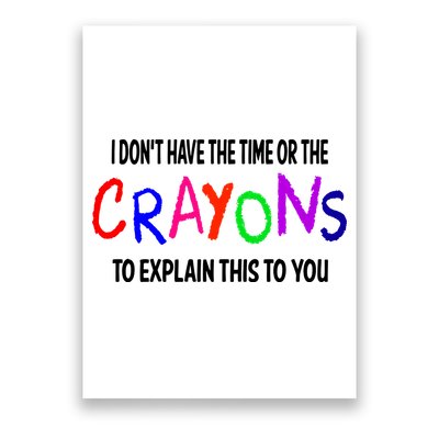 Crayons Novelty Poster