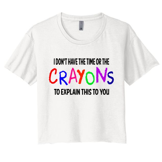 Crayons Novelty Crop Top