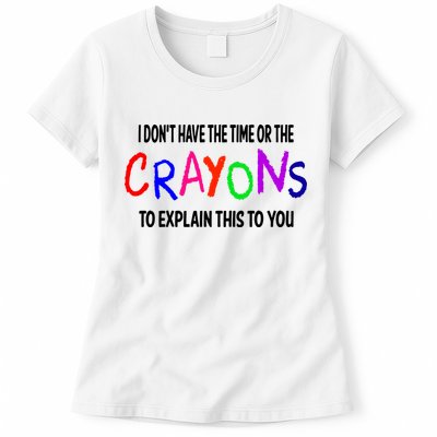 Crayons Novelty Womens T-Shirt
