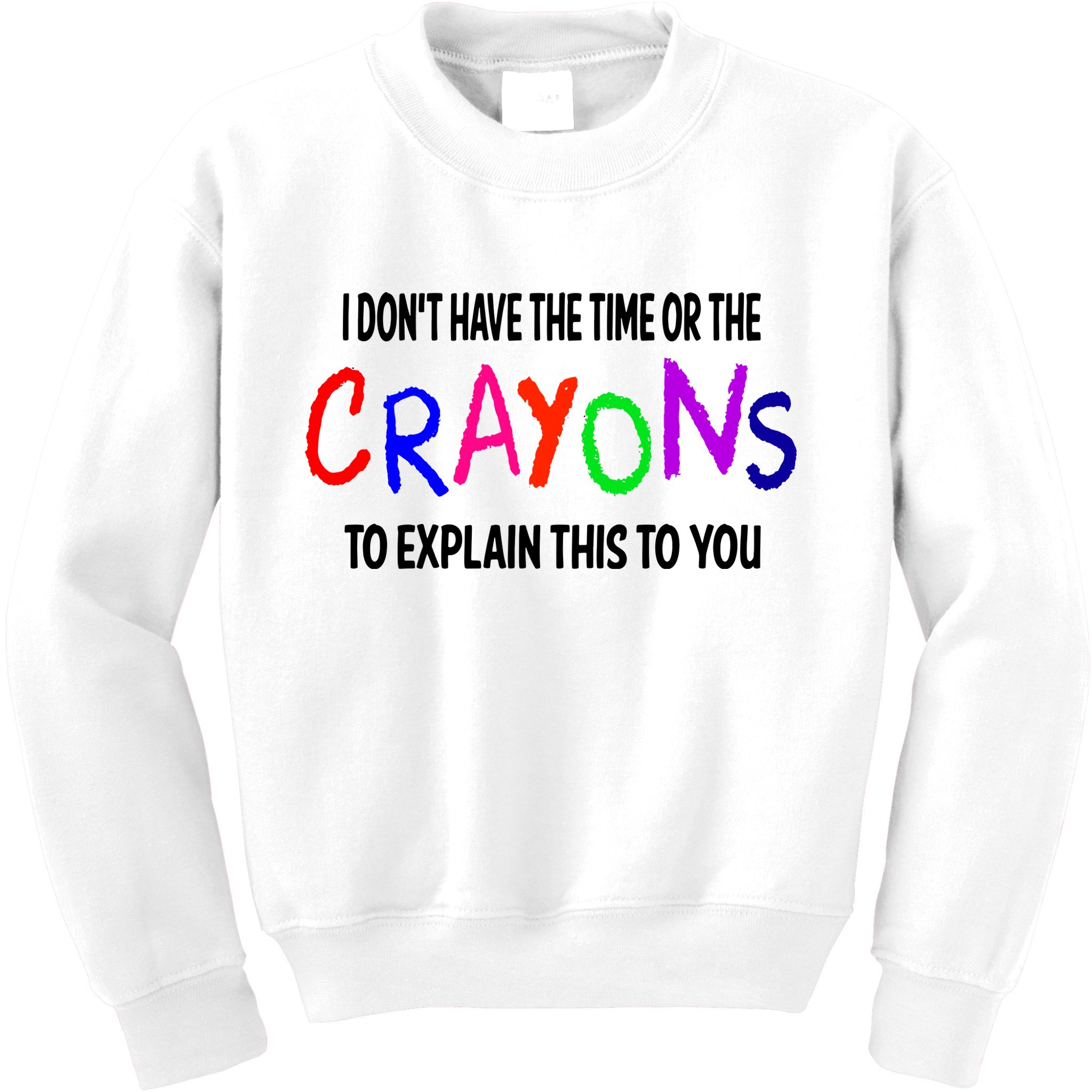 Crayons Novelty Kids Sweatshirt