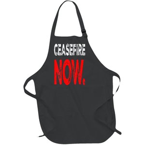 Ceasefire NOW Full-Length Apron With Pockets