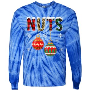 Chest Nuts Couples Christmas Chestnuts Matching Funny Gift Tie-Dye Long Sleeve Shirt