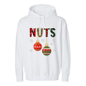 Chest Nuts Couples Christmas Chestnuts Matching Funny Gift Garment-Dyed Fleece Hoodie