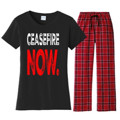 Ceasefire NOW Women's Flannel Pajama Set