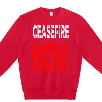 Ceasefire NOW Premium Crewneck Sweatshirt