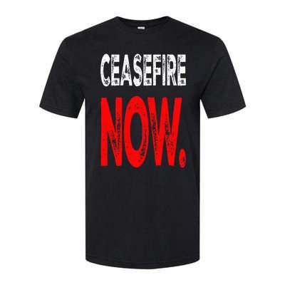 Ceasefire NOW Softstyle CVC T-Shirt